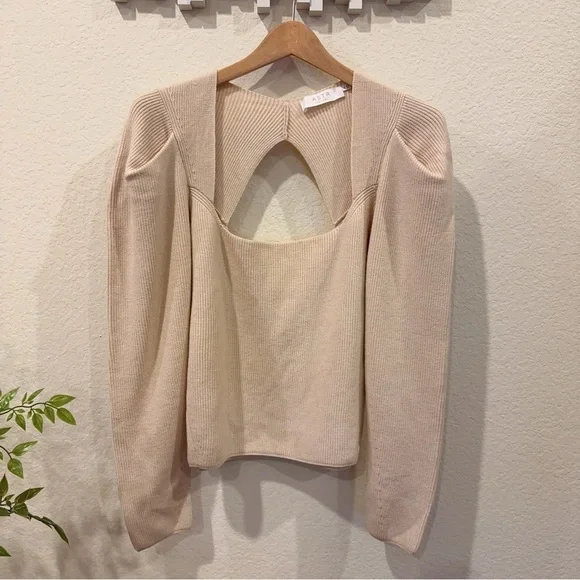 ASTR the Label Catalina Pullover Sweater Top in Cream NWT Size XL - Picture 4 of 7